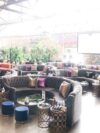 SS-515 | VELVET TUFTED BACK HALF MOON SOFA GREY (2 PIECES)