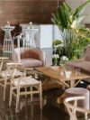 SS-614 | ROUND VELVET GOLD FRAME SINGLE CHAIR BLUSH PINK