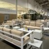 MISC-EU-050 | WHITE FRAME CONTEMPORARY SOFA