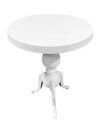 ET-AL-005 | SMALL WHITE METAL ROUND CAFE TABLE