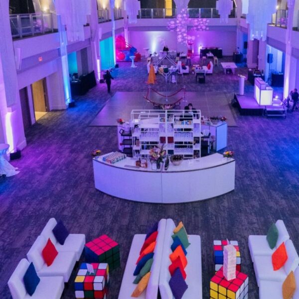 BAR-005 | 8FT CURVED BAR CHROME FRAME WITH PLEXI