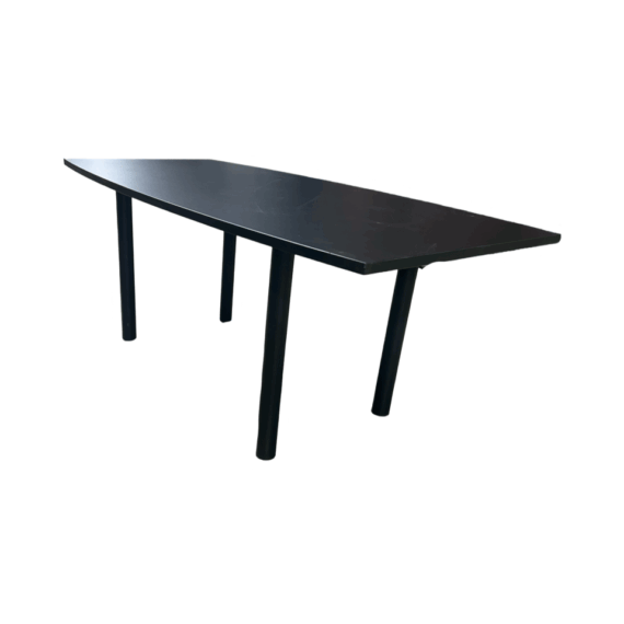 OF-008 | BLACK BOARDROOM TABLE