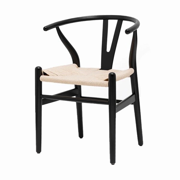 CH-RW-101 | ROSSEAU BLACK WOOD ACCENT CHAIR