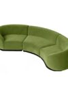 SS-810-SETUP-005 | BELLAGIO 3 SEATER CURVED SOFA WITH CURVED ARMS