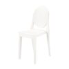 CH-143 | WHITE ACRYLIC ROUND BACK CHAIR