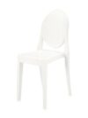 CH-143 | WHITE ACRYLIC ROUND BACK CHAIR