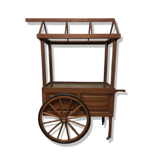 MISC-PROP-081 | WOODEN TROLLEY CART