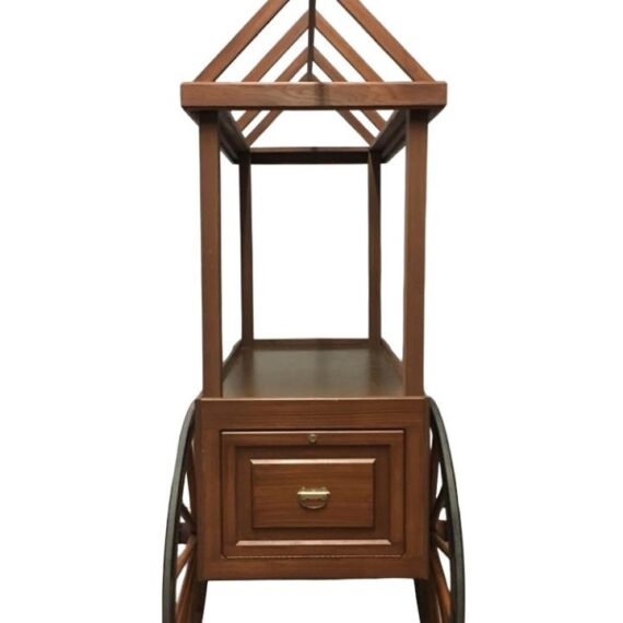 MISC-PROP-081 | WOODEN TROLLEY CART