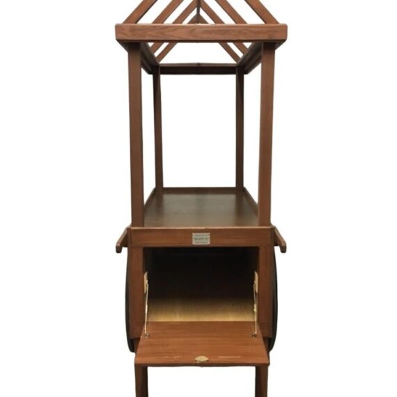 MISC-PROP-081 | WOODEN TROLLEY CART