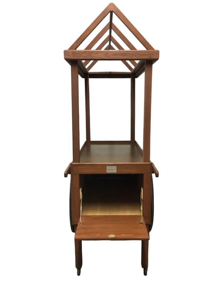MISC-PROP-081 | WOODEN TROLLEY CART