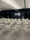 CH-058 | EIFFEL CHAIR WHITE SEAT & ARMS CHROME LEGS