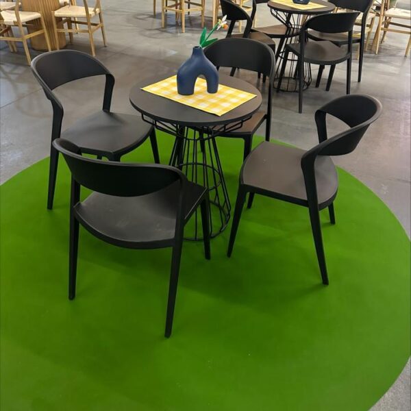 CASUAL-126 | BLACK MAZE WIRE CAFE TABLE