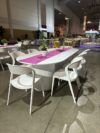 CASUAL-150 | SYDNEY FLUTED OVAL DINING TABLE WHITE WOOD