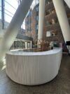 BAR-094 | SYDNEY FLUTED CURVED BAR WHITE WOOD