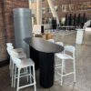 COMM-022 | SYDNEY FLUTED OVAL COMMUNAL TABLE BLACK WOOD