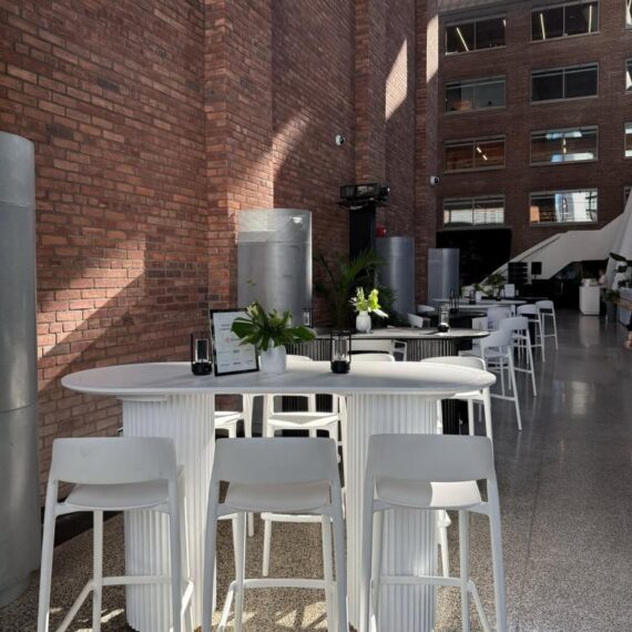 COMM-020 | SYDNEY FLUTED OVAL COMMUNAL TABLE WHITE WOOD