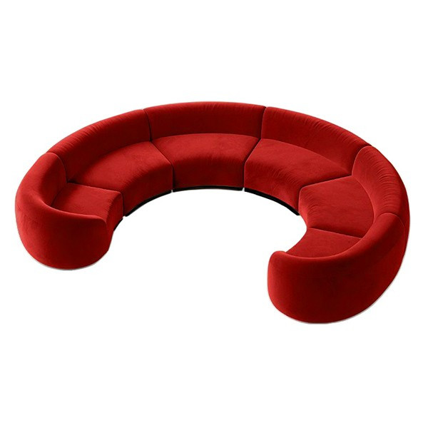 SS-810-SETUP-007 | BELLAGIO 6 PIECE CURVED SOFA WITH CURVED ARMS