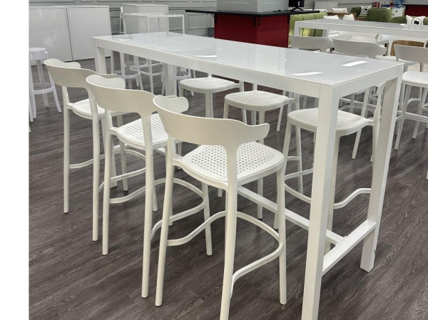 BS-130 | KELLY BARSTOOL WHITE