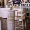 BAR-091 | SYDNEY FLUTED 6FT BAR WHITE WOOD