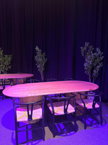 CASUAL-151 | SYDNEY FLUTED OVAL DINING TABLE NATURAL WOOD