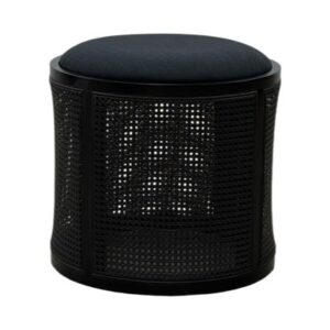 SS-628 | NAPA BLACK CANE OTTOMAN
