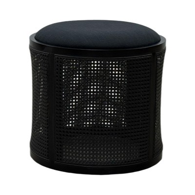 SS-628 | NAPA BLACK CANE OTTOMAN