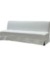 SS-592 | BK SOFA WHITE LINEN SLIPCOVER 7FT