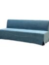 SS-595 | BK SOFA BLUE VELVET SLIPCOVER 7FT