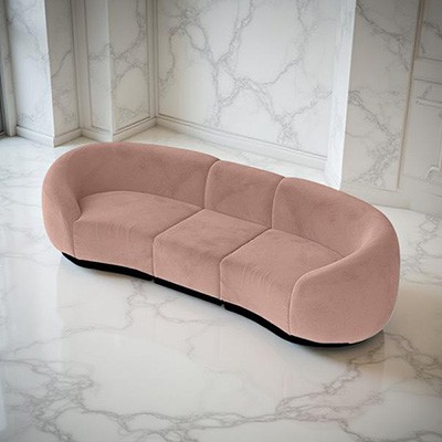 SS-810-SETUP-004 | BELLAGIO 3 PIECE SOFA WITH CURVED ARMS