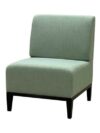 SS-587 | BK SINGLE CHAIR GREEN LINEN