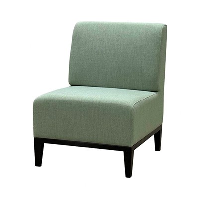 SS-587 | BK SINGLE CHAIR GREEN LINEN