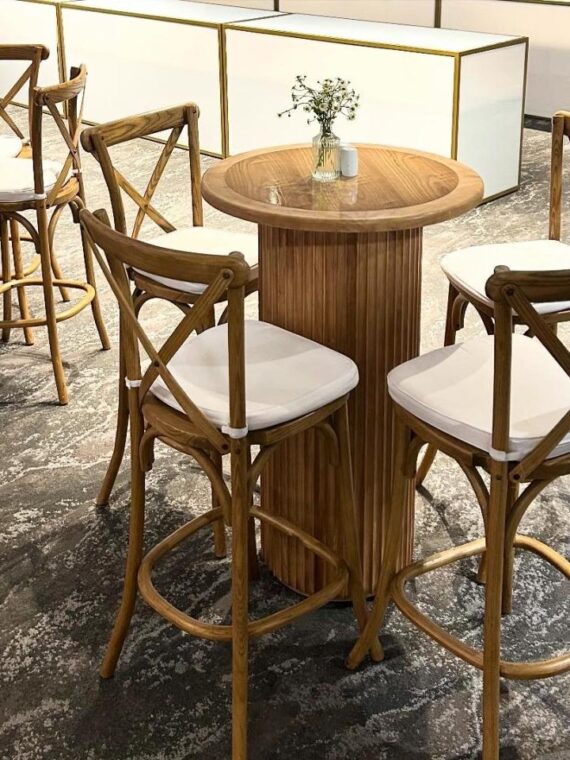 BS-161 | TUSCAN BARSTOOL NATURAL WOOD