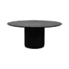 CASUAL-162 | SYDNEY FLUTED ROUND DINING TABLE BLACK WOOD