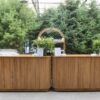 BAR-090 | SYDNEY FLUTED 6FT BAR NATURAL WOOD