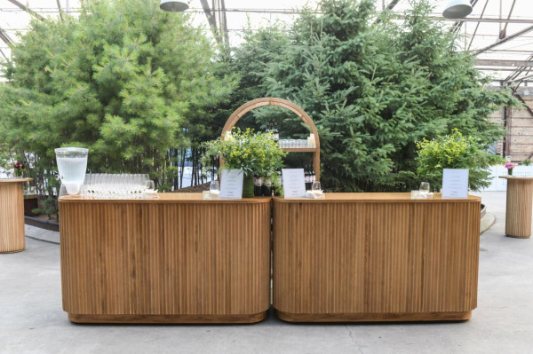 BAR-087 | SYDNEY ARCHED BAR SHELF NATURAL WOOD