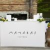 BAR-011 | 6FT BAR WHITE FRAME WITH PLEXI