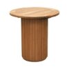CASUAL-171 | SYDNEY FLUTED ROUND CAFÉ TABLE NATURAL WOOD