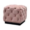 SS-512 | PINK TUFTED VELVET OTTOMAN