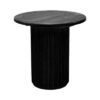 CASUAL-172 | SYDNEY FLUTED ROUND CAFÉ TABLE BLACK WOOD