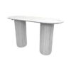 COMM-020 | SYDNEY FLUTED OVAL COMMUNAL TABLE WHITE WOOD