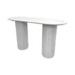 COMM-020 | SYDNEY FLUTED OVAL COMMUNAL TABLE WHITE WOOD