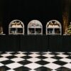 BAR-092 | SYDNEY FLUTED 6FT BAR BLACK WOOD