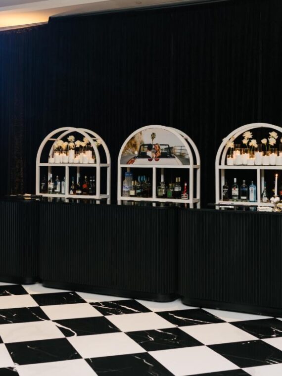 BAR-088 | SYDNEY ARCHED BAR SHELF WHITE WOOD