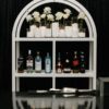 BAR-088 | SYDNEY ARCHED BAR SHELF WHITE WOOD