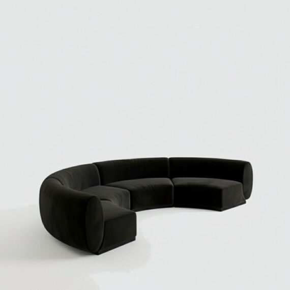 SS-810-SETUP-008 | BELLAGIO 4 PIECE ARMLESS CURVED SOFA