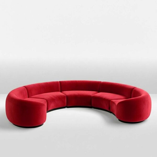 SS-810-SETUP-007 | BELLAGIO 5 PIECE CURVED SOFA WITH CURVED ARMS