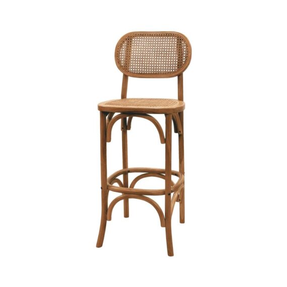 BS-181 | NAPA CANE OVAL BARSTOOL NATURAL WOOD