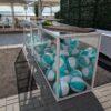 BAR-011 | 6FT BAR WHITE FRAME WITH PLEXI