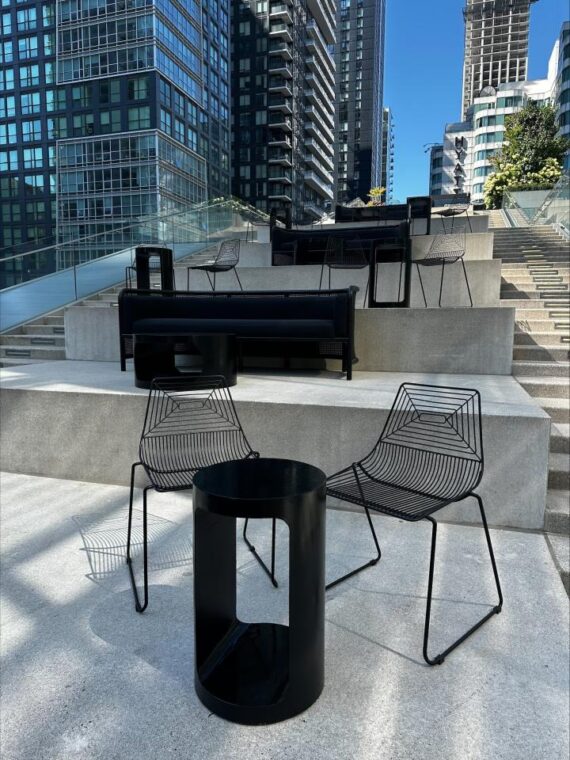 CH-103 | MAZE WIRE CHAIR BLACK