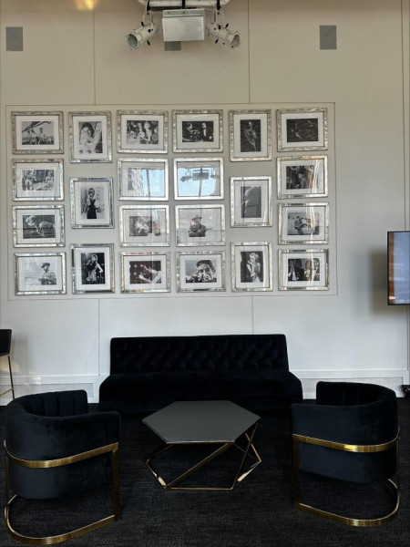 SS-615 | ROUND VELVET GOLD FRAME SINGLE CHAIR BLACK